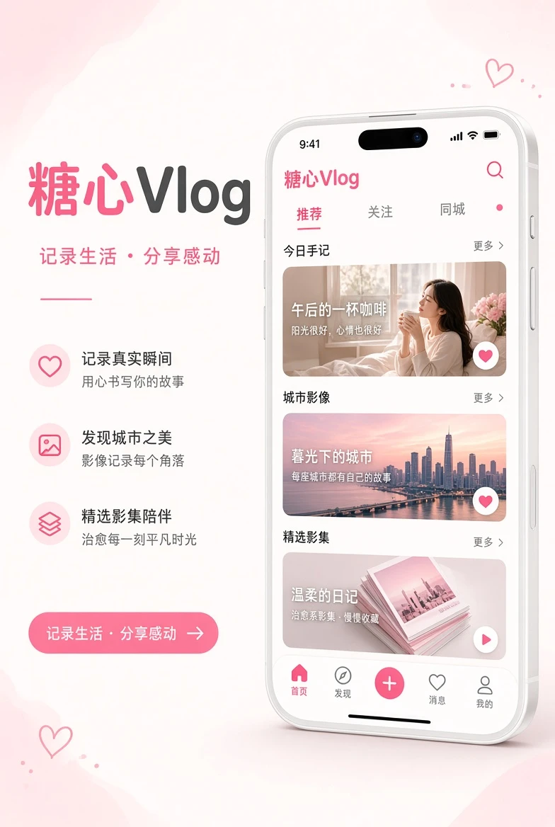 糖心Vlog APP界面